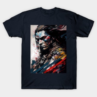 Gothic Samurai - Oil Paint T-Shirt